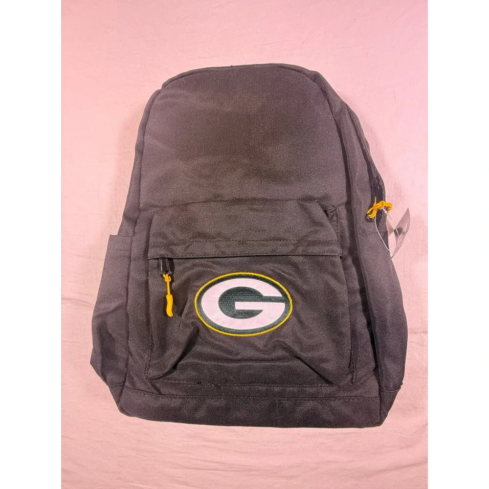 green bay packers mini backpack Printed Collection note the embroidered patch NFL Green Bay Packers Clear